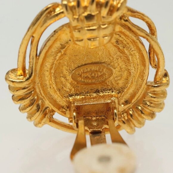 CHANEL Earring metal Gold CC Auth bs29251 - Picture 8 of 13